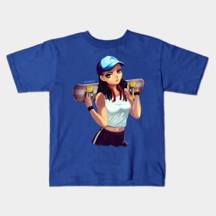 Skater girl Kids T-Shirt